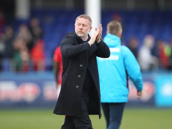 Craig Hignett is set to keep his players guessing with contracts up in the summer (Shutterpress).