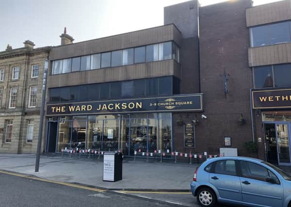 The outside of the Ward Jackson pub in Hartlepool.