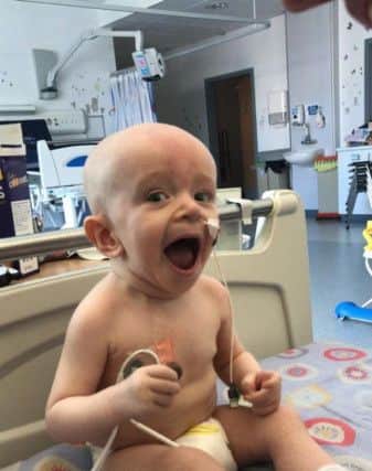 Teddie McCallum was given chemotherapy to treat his neuroblastoma.