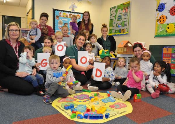 Youngsters and staff at Little Treasures, Belle Vue Community Sports and Youth Centre, have received a Good Ofsted result whislt celebrating their fifth anniversary.
