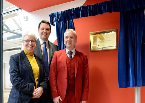 The leader of Hartlepool Brough Council Councillor Christopher Akers-Belcher (right) with the Chief Executive of Hartlepool Borough Council Gill Alexander and Tees Valley Mayor Ben Houchen during the opening of the Biz Whitby Street. Picture by FRANK REID