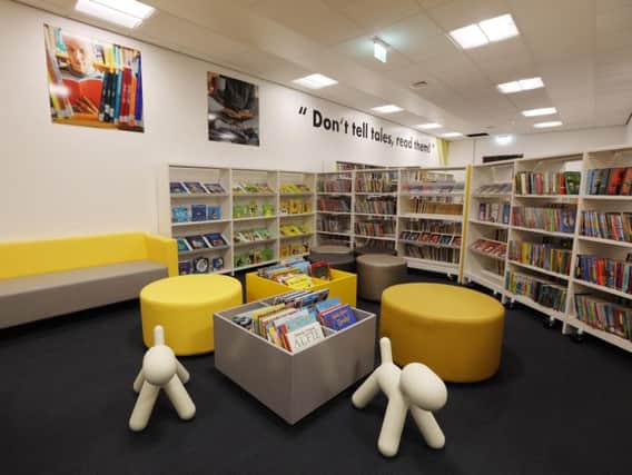 Inside Peterlee's new library space.