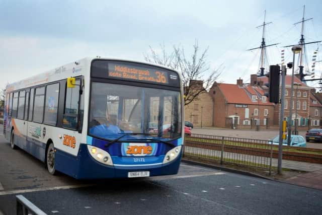 A Stagecoach North East bus in Hartlepool.