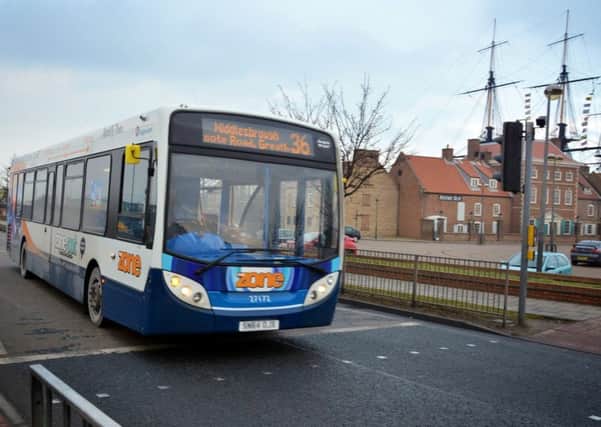 A Stagecoach North East bus in Hartlepool.