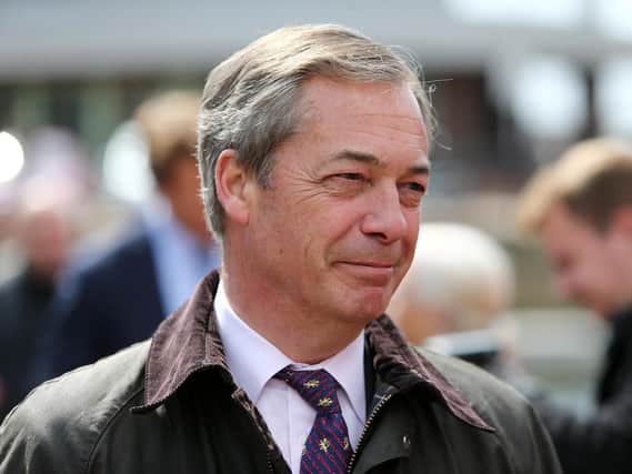 Mr Farage spoke to residents, councillors and business operators on his visit.