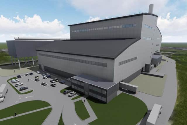 Impression of the proposed Graythorp Energy combined heat and power plant in Tofts Road West, Hartlepool. Image courtesy of HPW Architects.