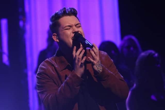Michael Rice performs his song Bigger Than Us on the Graham Norton Show ahead of Eurovision. Picture: PA.