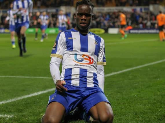 You voted Peter Kioso as Hartlepool United's best signing of the 2018/19 National League season (Shutterpress).