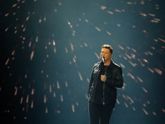 Michael Rice performing at Eurovision on Saturday night.