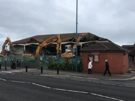 Demolition work starts on the former Longscar building in Seaton Carew at the weekend.