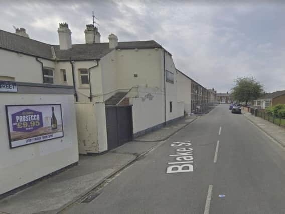 Cash and cannabis were found in a Mercedes in Blake Street, Hartlepool. Picture by Google