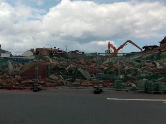 The Longscar building in Seaton Carew has been demolished, but Hartlepool Borough Councils legal notice requires that all of the rubbish and rubble is removed and safely disposed of.