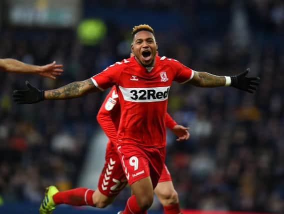 Britt Assombalonga in action for Middlesbrough last season (Getty).