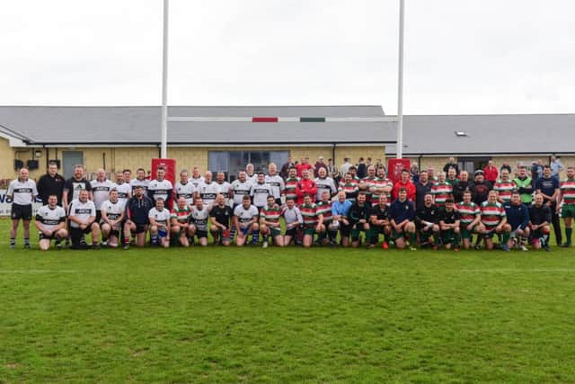 A memorial rugby match for Martin Boatman, of Washington, who played for West Hartlepool RFC before he died of cancer aged 35 in January, was held at Brinkburn, on Saturday, between a West Vets side against a select Rest of Hartlepool Vets team.