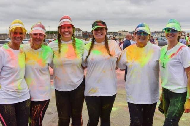 Participants in last year's Colour Run at Seaton Carew.