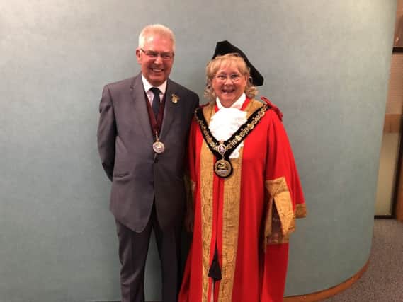 Hartlepool mayor, Coun Brenda Loynes, with husband Den.