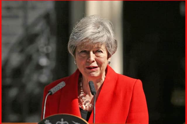 Prime Minister Theresa May makes a statement outside at 10 Downing Street in London, where she announced she is standing down as Tory party leader on Friday June 7. Photo credit: Yui Mok/PA Wire.