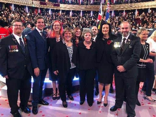 Sian at the Festival of Remembrance in the Royal Albert Hall.