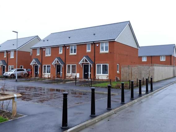 New homes at Raby Square, in Hartlepool.
