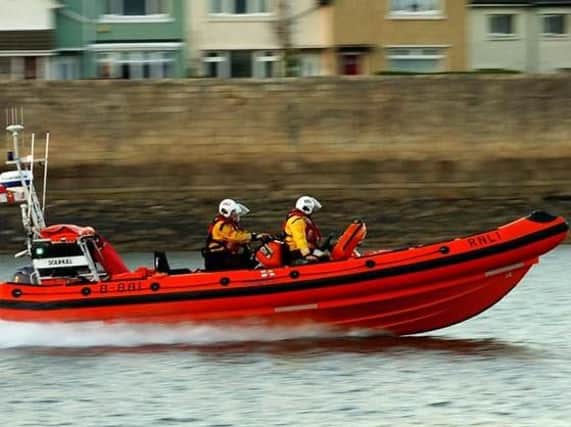 RNLI crews on a call out in Hartlepool. Picture: RNLI/Tom Collins.