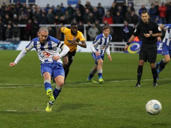 Liam Noble has signed a new deal at Hartlepool.