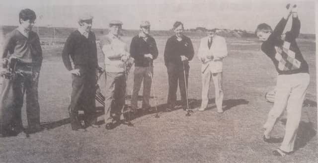 The Hartlepool pro-am tournament gets under way in 1981.