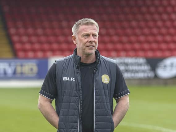 Hartlepool United manager Craig Hignett (Credit: Ian Randall | Shutter Press).