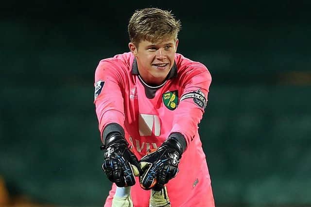 Hartlepool United new boy Ben Killip, pictured playing for Norwich City under-23s (Photo by Stephen Pond/Getty Images).
