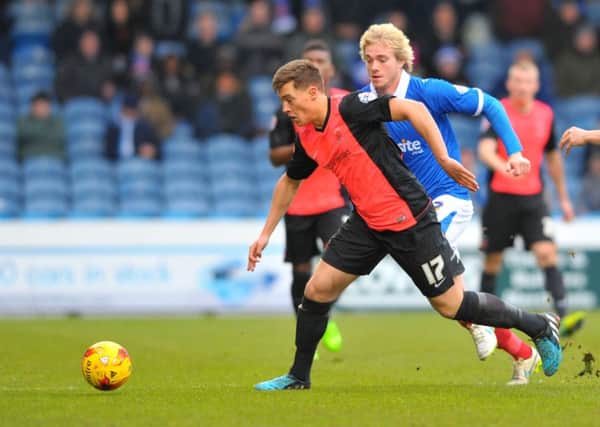 AWAYDAY WOE: Scott Fenwick in action for Hartlepool United during their 1-0 away loss at the hands of Portsmouth. Picture by FRANK REID