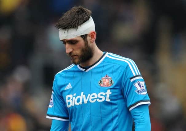 Sunderland's Danny Graham looks dejected during the FA Cup Fifth Round match at the Valley Parade