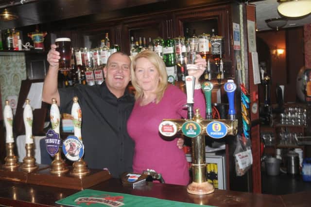 Trevor and Debra Wilding at the Jacksons Arms.