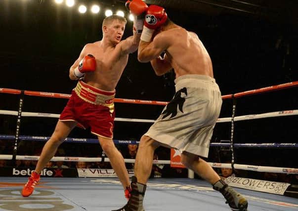 Bradley Saunders on his way to victory over Stephane Benito last time out