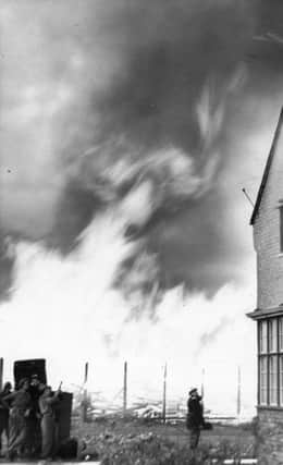 Seaton Carew Prop Yard fire May 1972.