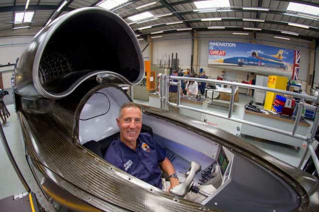 Andy Green , who grew up in Hartlepool, will pilot the 1,000mph supersonic car Bloodhound.