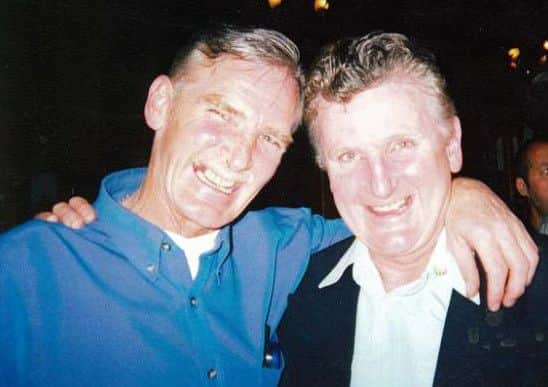 The late Liam Gough, left, and his brother John.