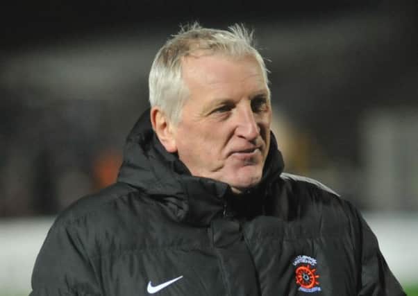 Hartlepool United boss Ronnie Moore. Picture by Tom Collins
