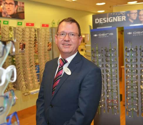 Ian Walker of Specsavers in the Middleton Grange Shopping Centre.