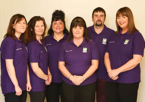 Health trainers Faye Guy, Roz Charlton, Denise Murphy, Pam Cairns, Steve Gaffney and Ann Banks.