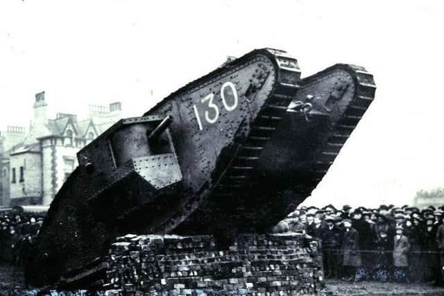 Tank 141, fondly known as Egbert - which was won by West Hartlepool.