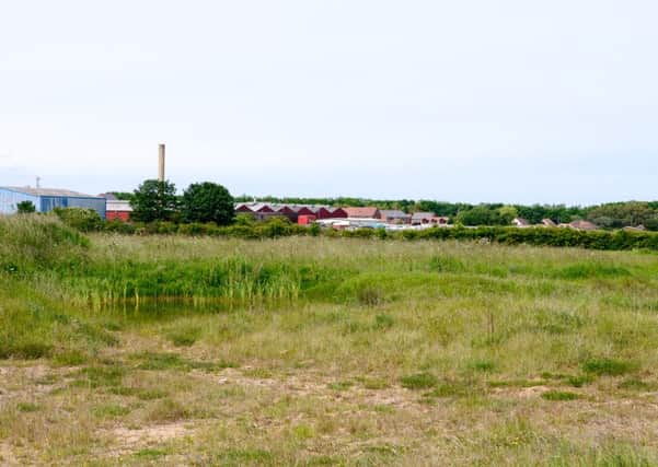 Land to the rear of Seaton Lane where the development is proposed.