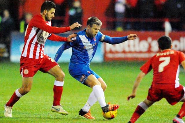 Nicky Featherstone in action at Accrington
