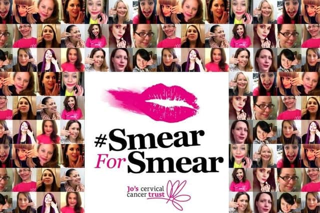 The women taking part in last year's #SmearForSmear campaign.