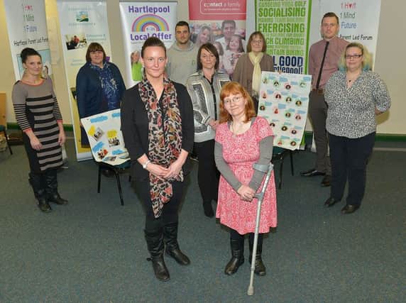 1 Hart 1 Mind 1 Future members Christine Fewster (front left) and Rebecca Price with practioners who attended forum.