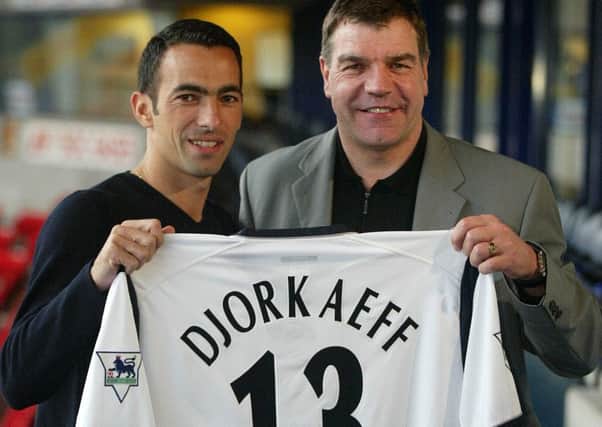 Sam Allardyce with Youri Djorkaeff in 2002