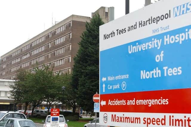 The University Hospital of North Tees, in Stockton, where Radio Stitch is based.