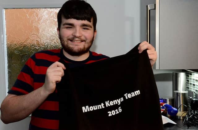 Ricky Adams is absolutely buzzing ahead of his trip to Africa to climb Mount Kenya.