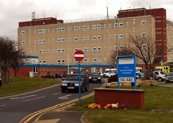 The University Hospital of Hartlepool.