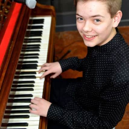 English Martyrs School pupil Jack Palmer (13) who performed in the "Show Us What You've Got" show.  Picture by FRANK REID