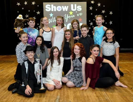 English Martyrs School pupils who performed in the "Show Us What You've Got" show.  Picture by FRANK REID