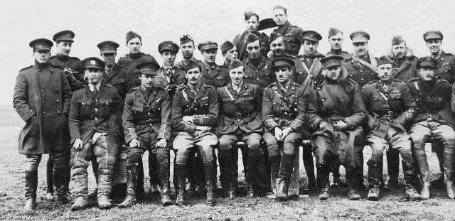 The men of No. 17 Squadron in 1917, when Harry was a member.